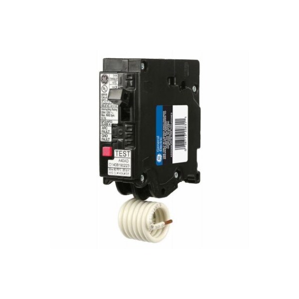 Industrial C & S Combination Circuit Breaker, THQL Series, 15A, 1 Pole, 120/240V AC, 10kA at 120/240V AC THQL1115DFP - main